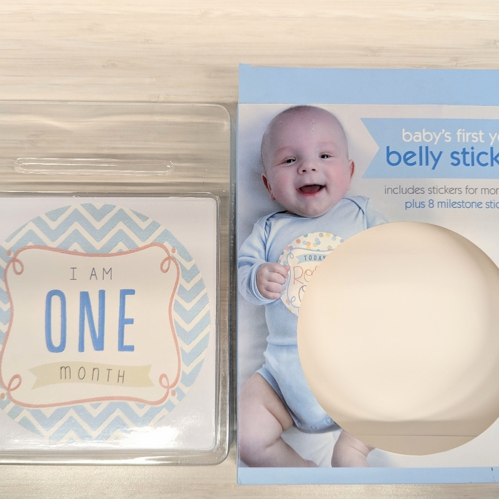 baby's first year belly stickers